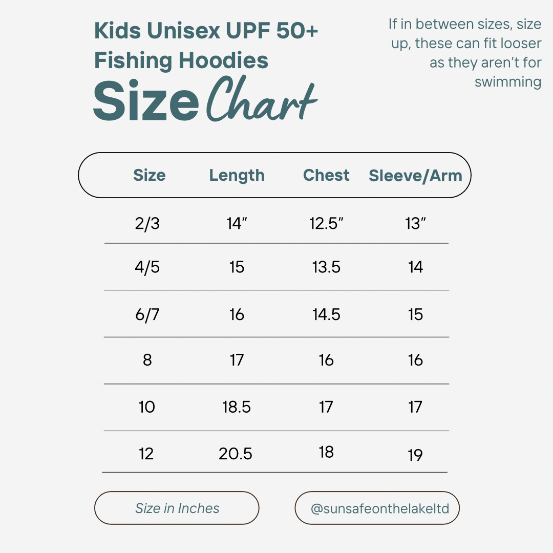 Kids UPF 50+ Fishing Hoodie | Sun Protective Clothing Canada