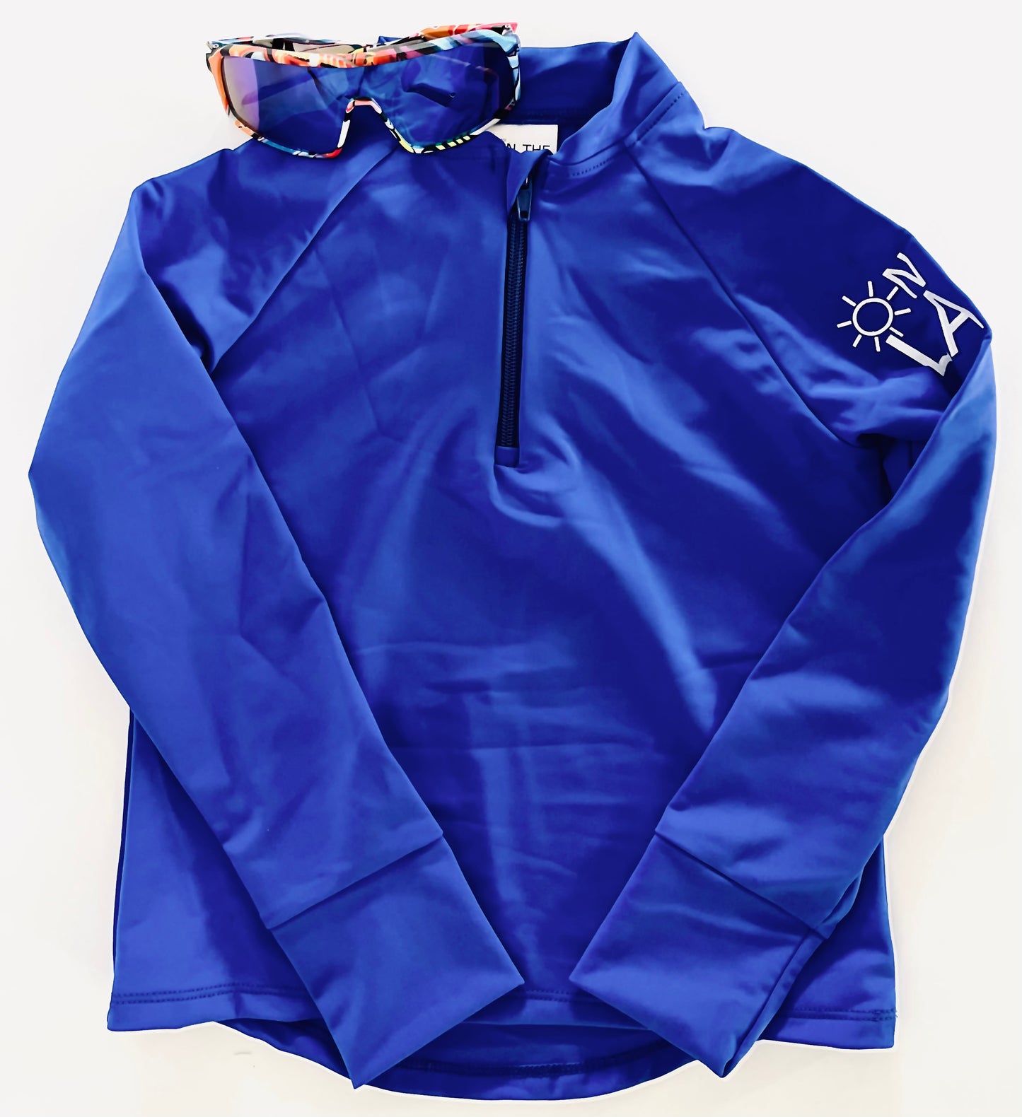 Kids UPF 50+ natural sun protection swimwear clothing Canada, UPF 50+ swimwear, Sun protective clothing, UV swimwear, Sun-safe apparel, UV protection for water activities, Sun-blocking swimwear, Family sun protection clothing, Sunsafe boating attire, royal blue