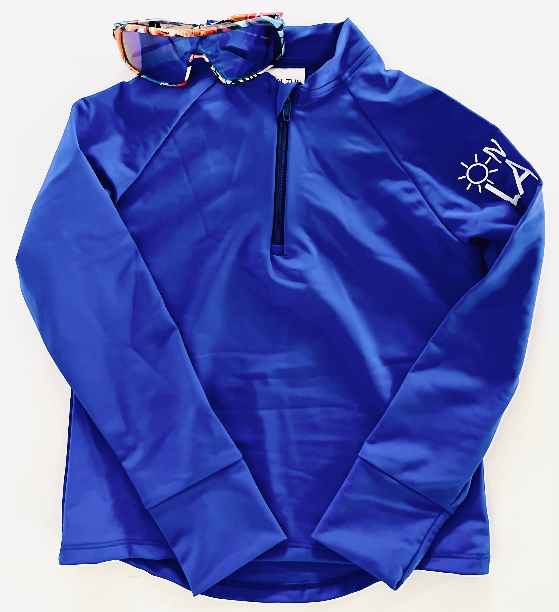 Kids UPF 50+ natural sun protection swimwear clothing Canada, UPF 50+ swimwear, Sun protective clothing, UV swimwear, Sun-safe apparel, UV protection for water activities, Sun-blocking swimwear, Family sun protection clothing, Sunsafe boating attire, royal blue