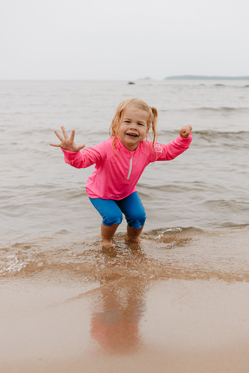 High-Visibility (Hi-Vis) UPF 50+ Swim Shirts for Kids