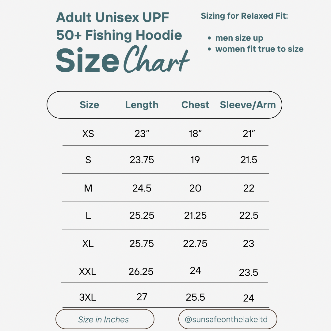 Adult UPF 50+ Fishing Hoodie | Sun Protective Clothing Canada