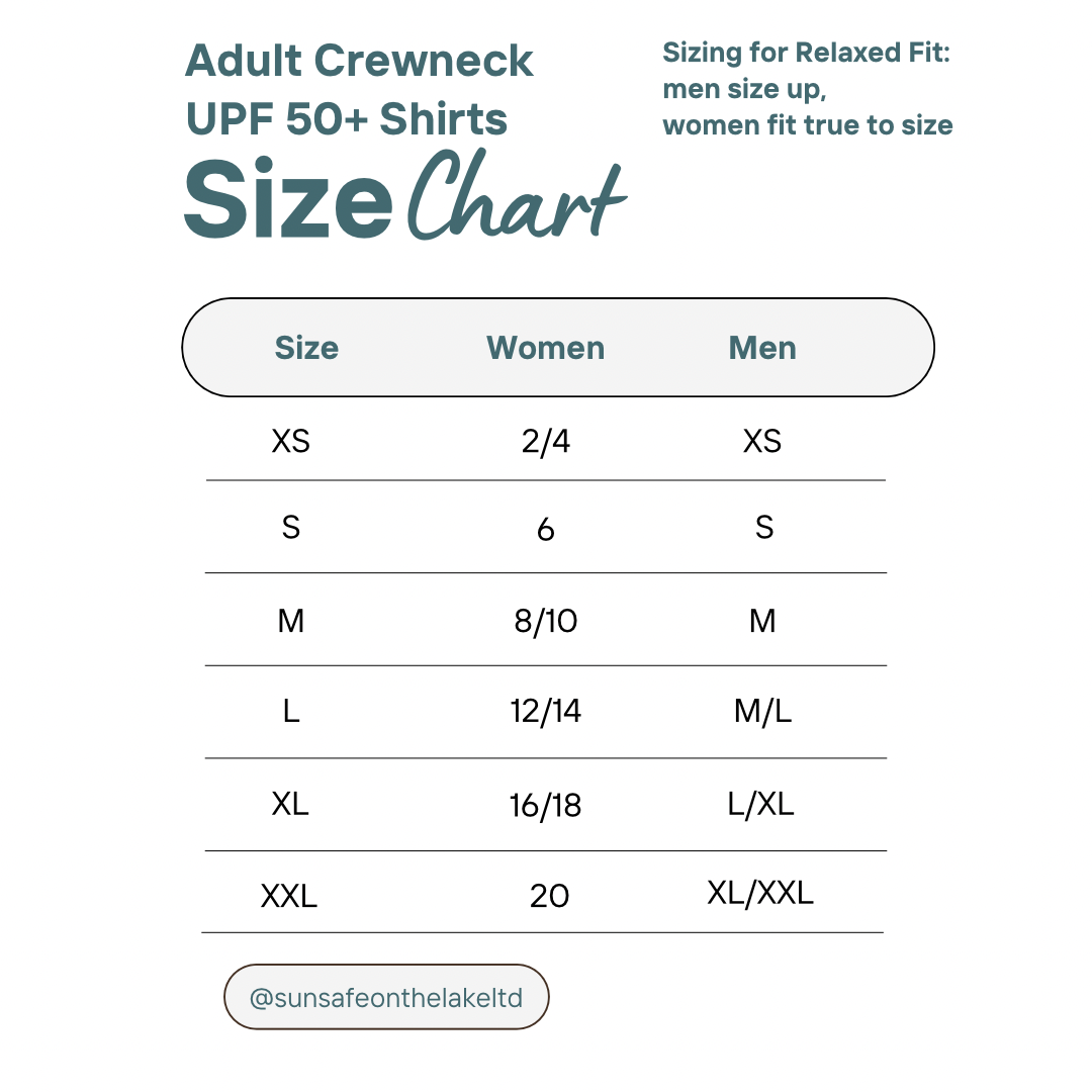 UPF 50+ Sun Safe Life Adult Crewneck