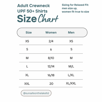 UPF 50+ Sun Safe Life Adult Crewneck