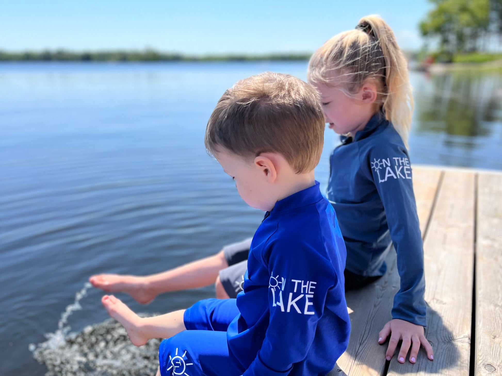 UPF 50+ Kids No Worries Swim & Sun Shirts Made In Canada – Sun Safe On The  Lake
